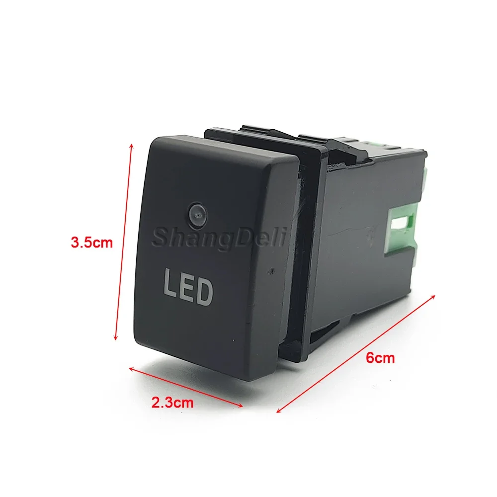 1Pc Car LED Light Switch Power On Off Front fog light Button with Wire For Suzuki Jimny 2007 2009 2010 2012 2015 Accessories