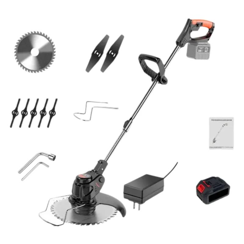 

21V New Type Lithium Battery Grass Cutter Machine Rechargeable Lawn Mower Small Garden Lawn Mower