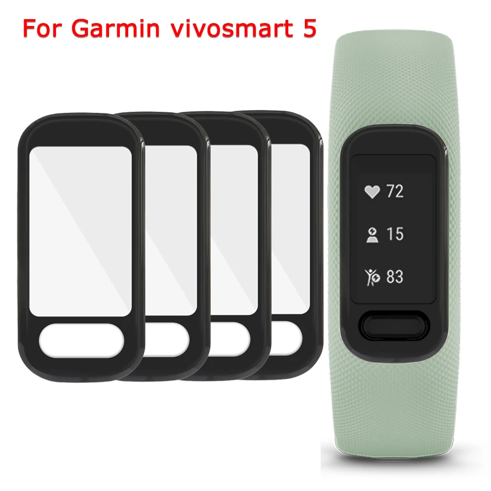 Soft 3D Protective Film Guard For Gamin Vivosmart 5 Full Cover Screen Protectors Smartwatch 01Accessories