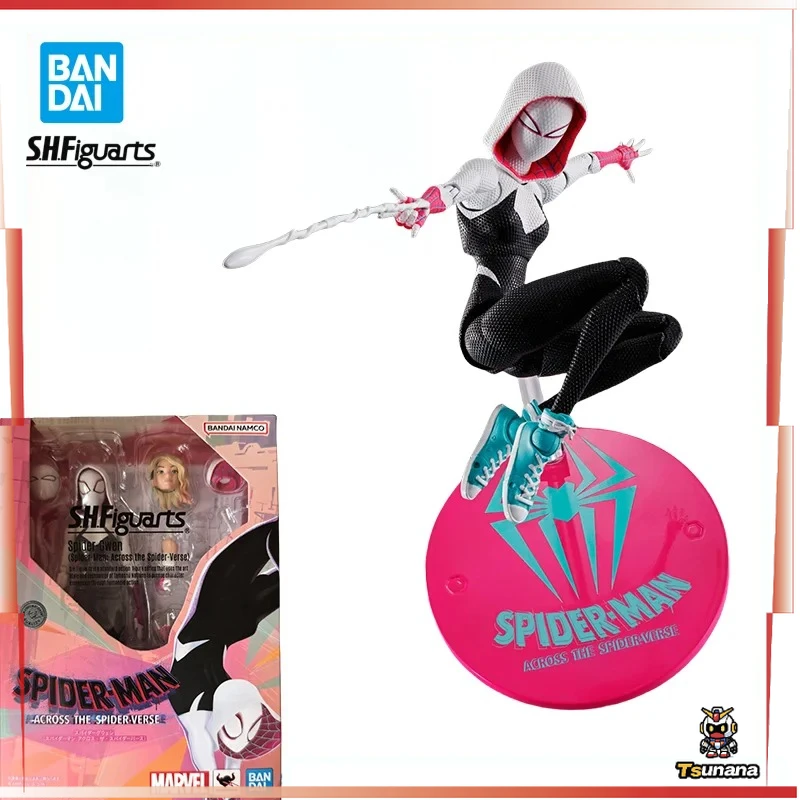 

BANDAI SPIRITS Original in Stock Spider-Man: Across The Spider-Verse Ghost-Spider Gwen Stacy S.H.Figuarts Anime Cartoon