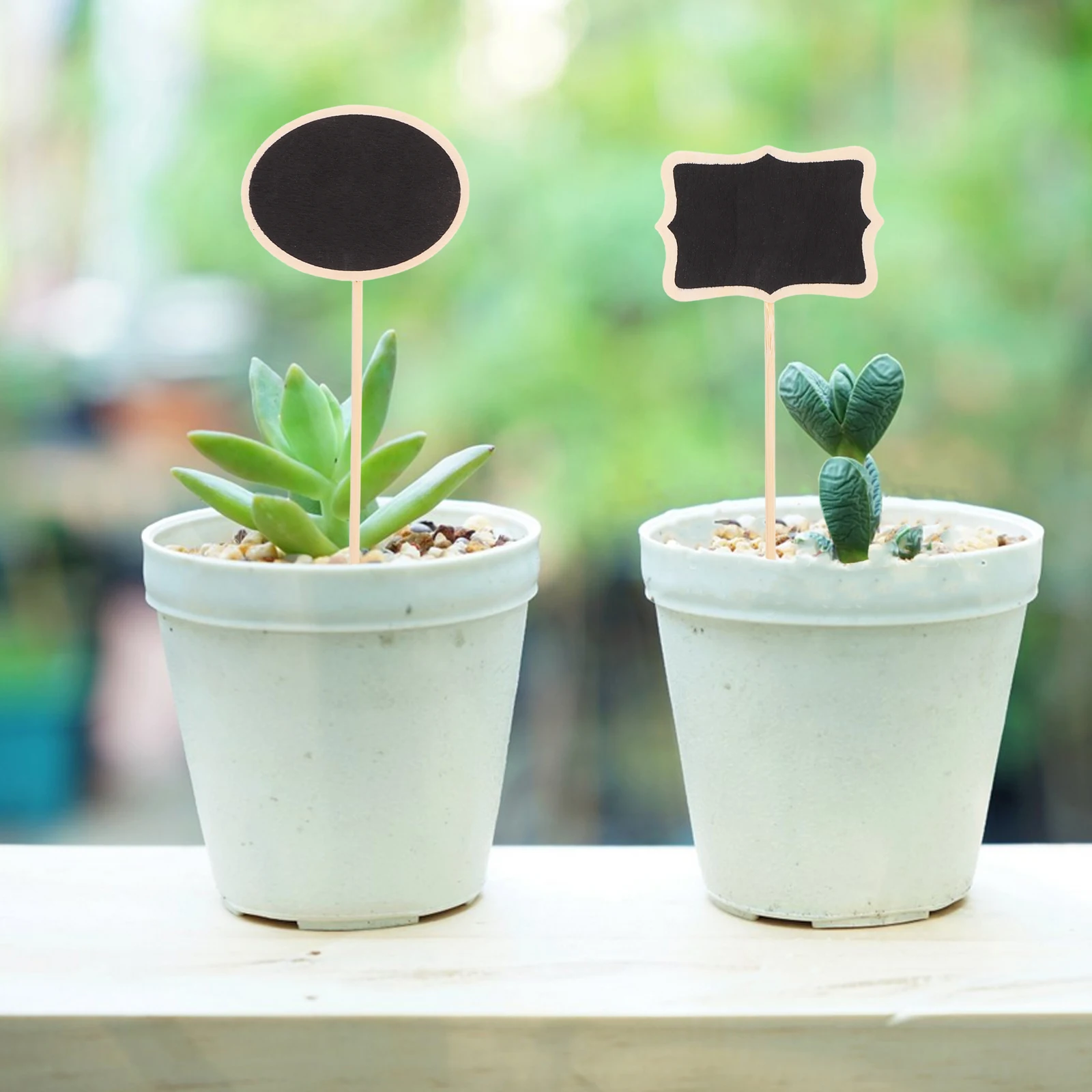 

20 Pcs Wooden Crafts Plant Labels Sturdy Garden Succulent Tags Small Size Flower Markers Identifying Boards