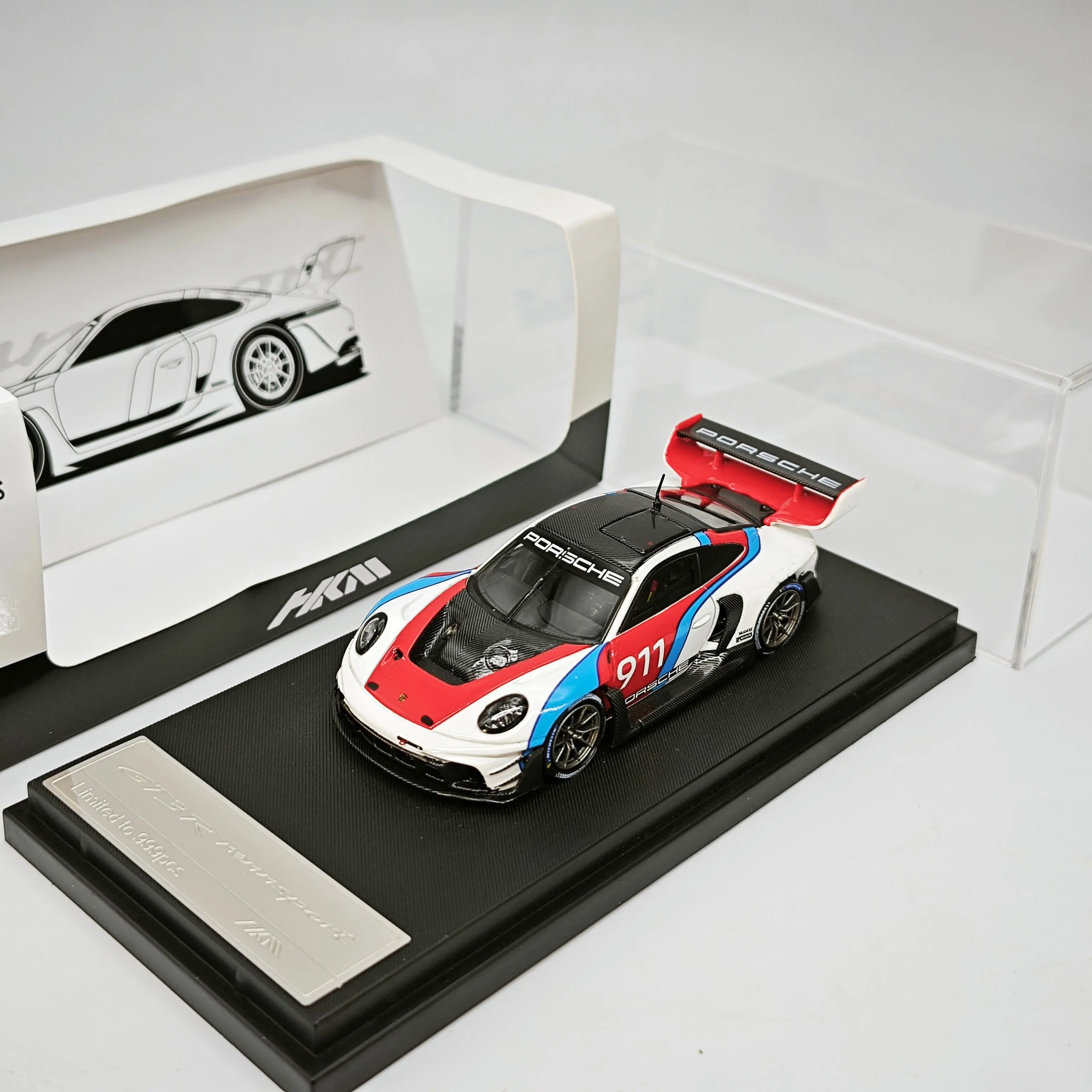 

HKM 1:64 RWB 911 992 GT3 R Rennsport Diecast Model Car