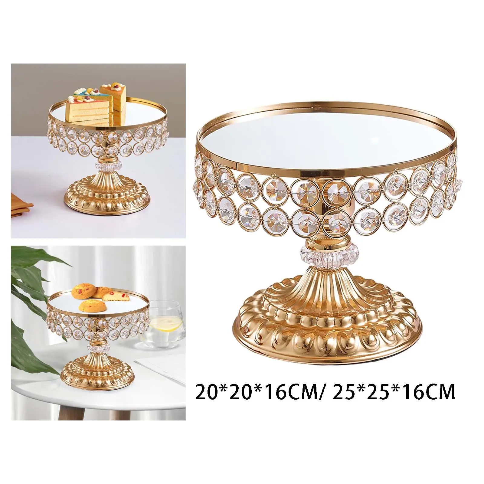 Multipurpose Cake Display Stand Cake Display Server Tray Cake Pedestal Dessert Cake Stand for Wedding Birthday Anniversaries