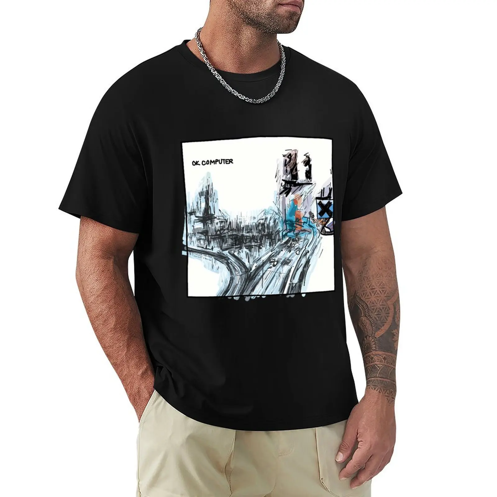 

Ok Computer T-Shirt quick drying shirts graphic tee oversized T-shirts man t shirt men