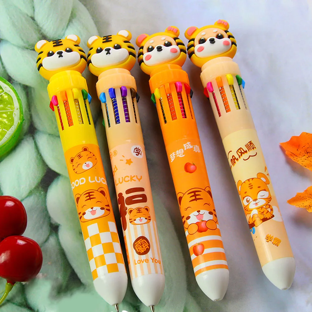 

8 Pcs Multicolor Ballpoint Pen Kids Pens Multicolored One Christmas Cartoon for