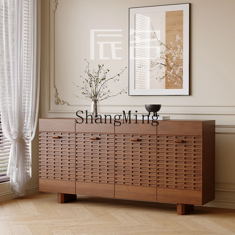 

TMJ solid wood dining side cabinet designer retro porch cabinet living room locker low cabinet