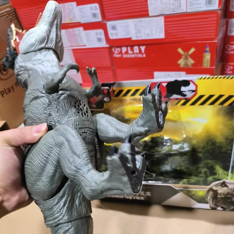 Jurassic World Tyrannosaurus Rex Power Devour dinosaurio modelo película misma simulación móvil figuras de animales sonidoables regalo para niños