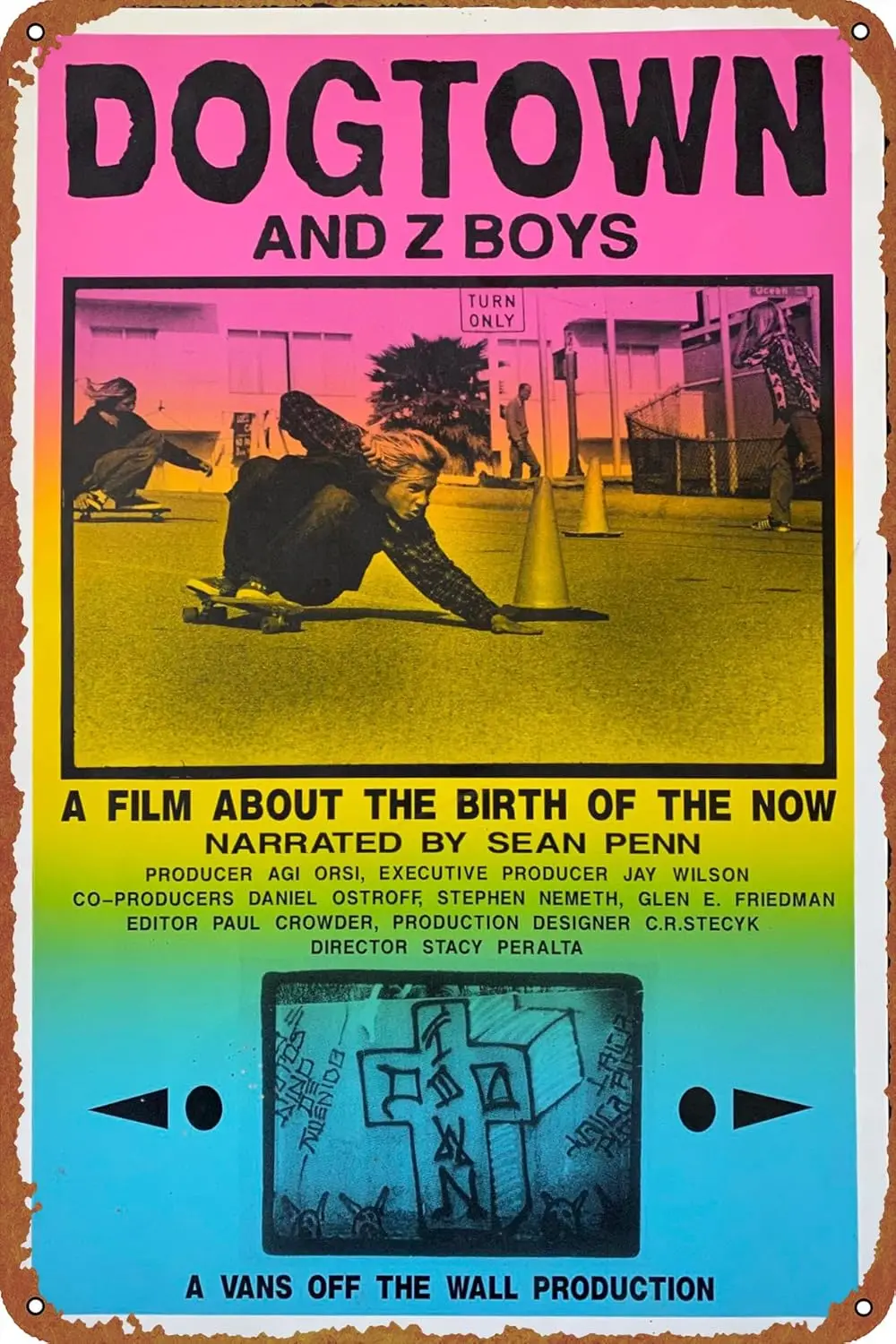 Dogtown and Z-Boys (#1 of 3) A film about the birth of the now 2001 Movie Poster Wall Home Wall Art Metal Tin Sign 8x12 inch