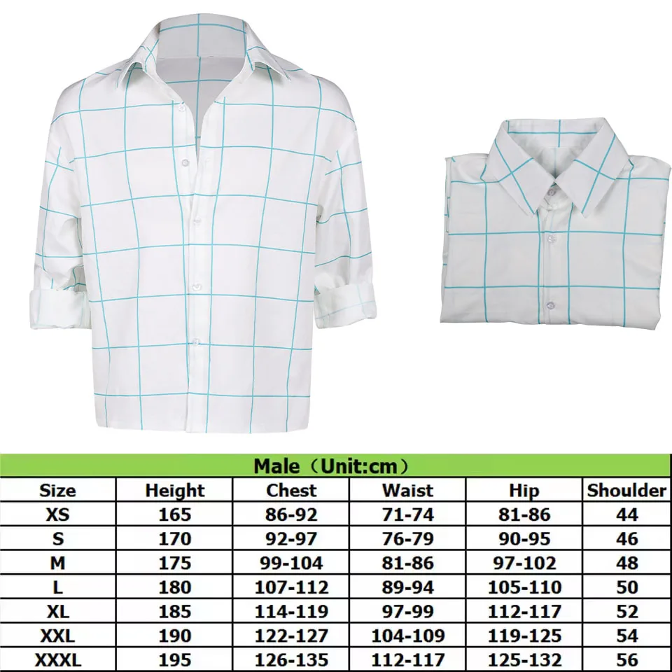 Saja Cosplay Boys Jinu Plaid Shirt Demon Cartoon Hunters KPop Roleplay Costume Adult Men Male T-Shirt Top for Halloween Carnival - Image 6