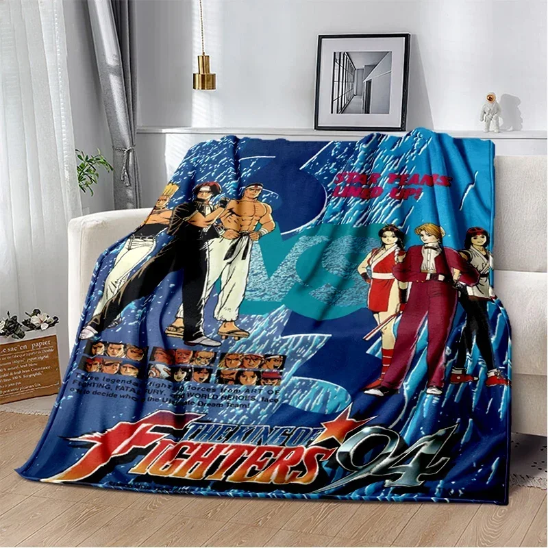 

3D Printed Baby Blanket KOF Anime Soft Plush Sofa Bed Throw Cartoon Picnic Thin Babes Carpet Modern Flannel Baby Blanket Cover