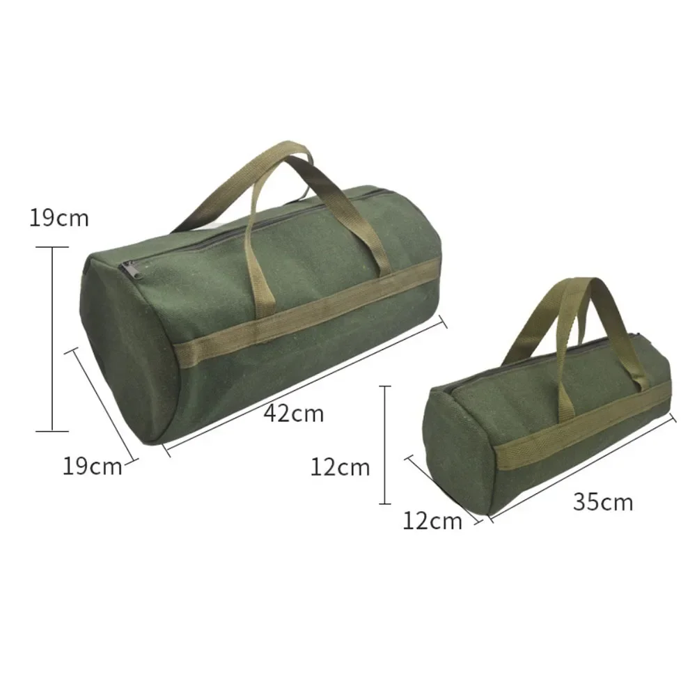 Canvas Tool Pack for Electricians 2pcs Storage Bag Pouch Portable and Spacious Suitable for Garage Organization