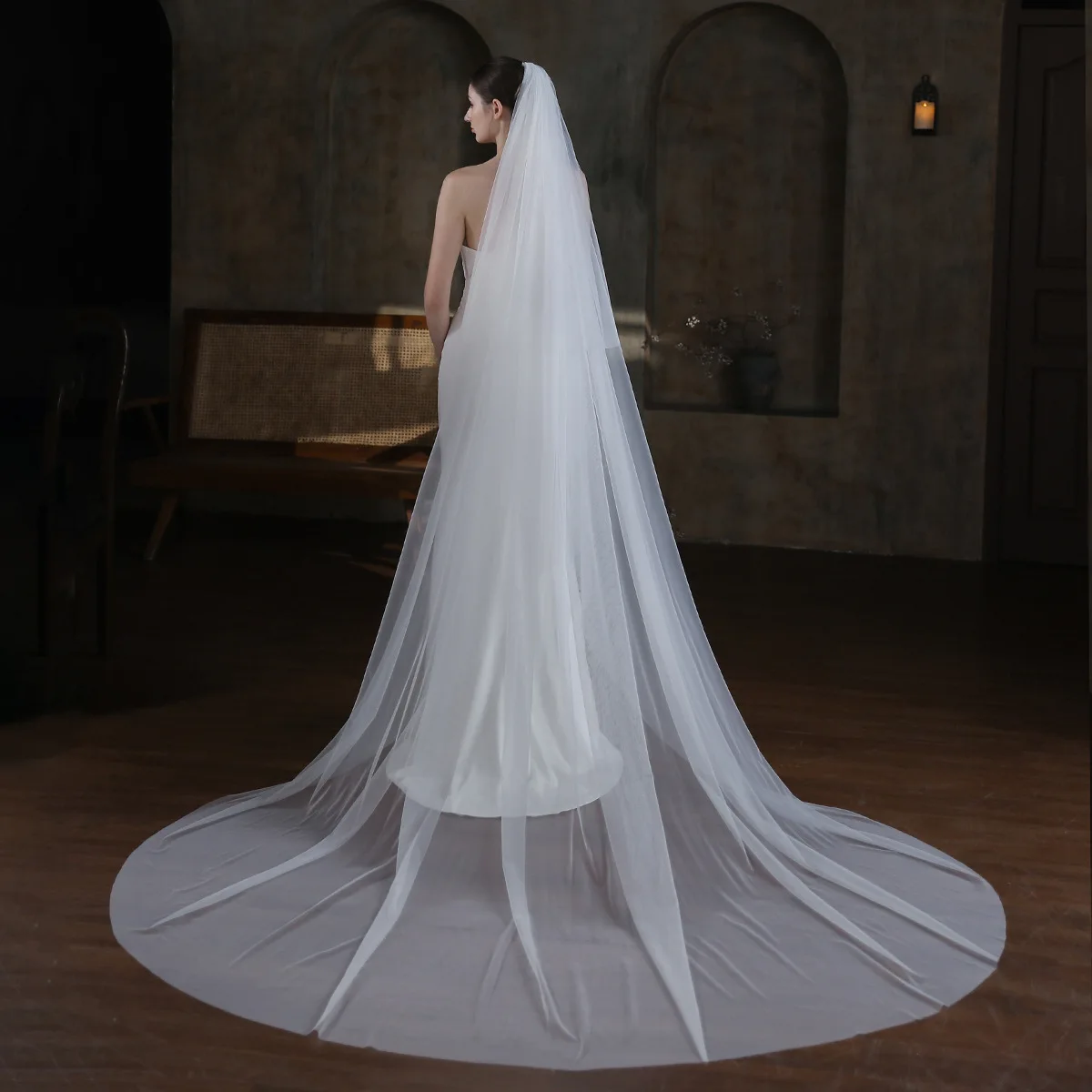 v872-simple-long-bridal-veil-forest-style-retro-double-layered-white-large-train-veil-for-church-wedding-and-travel-photography