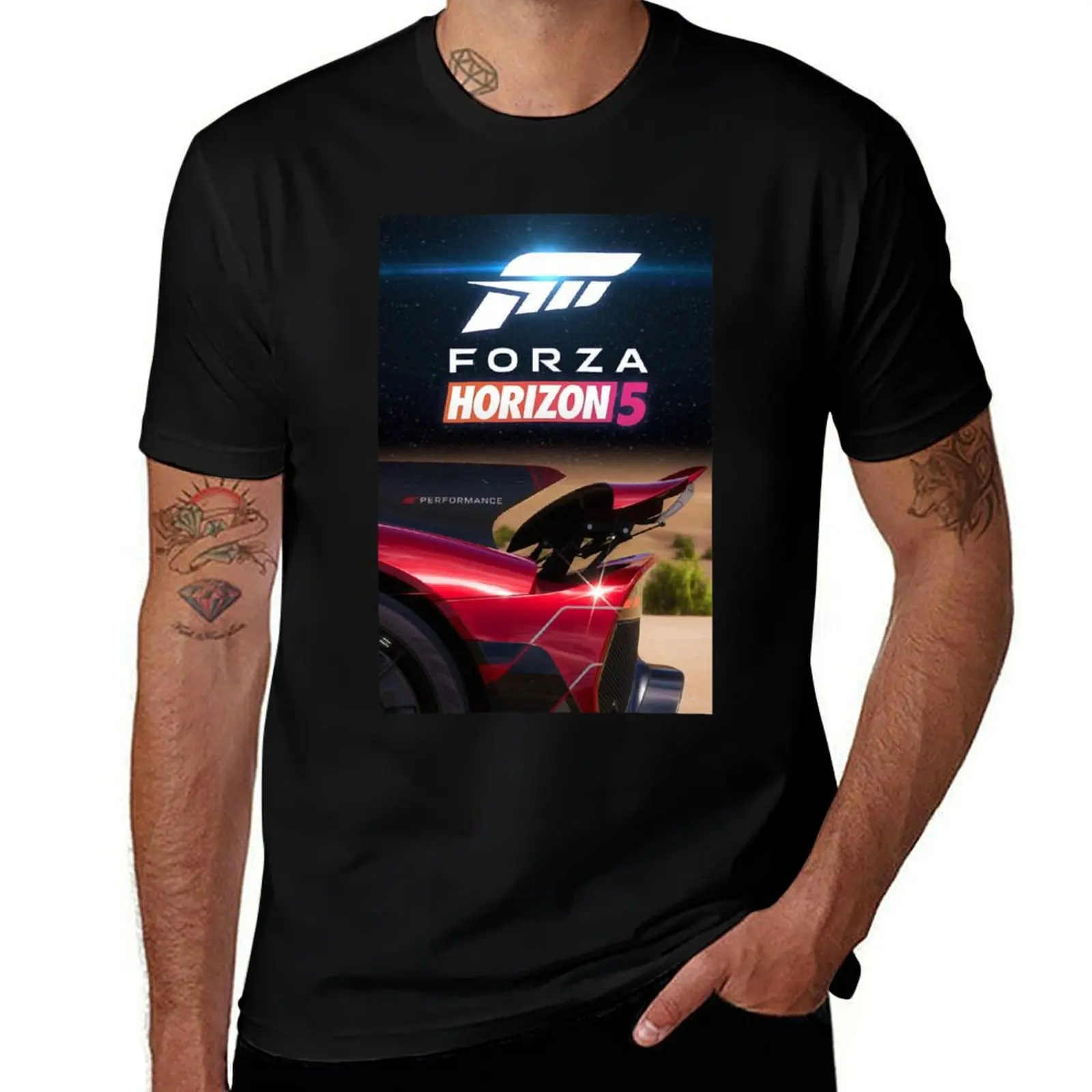 Forza horizon 5 T-Shirt anime figures vintage graphic tee men clothings
