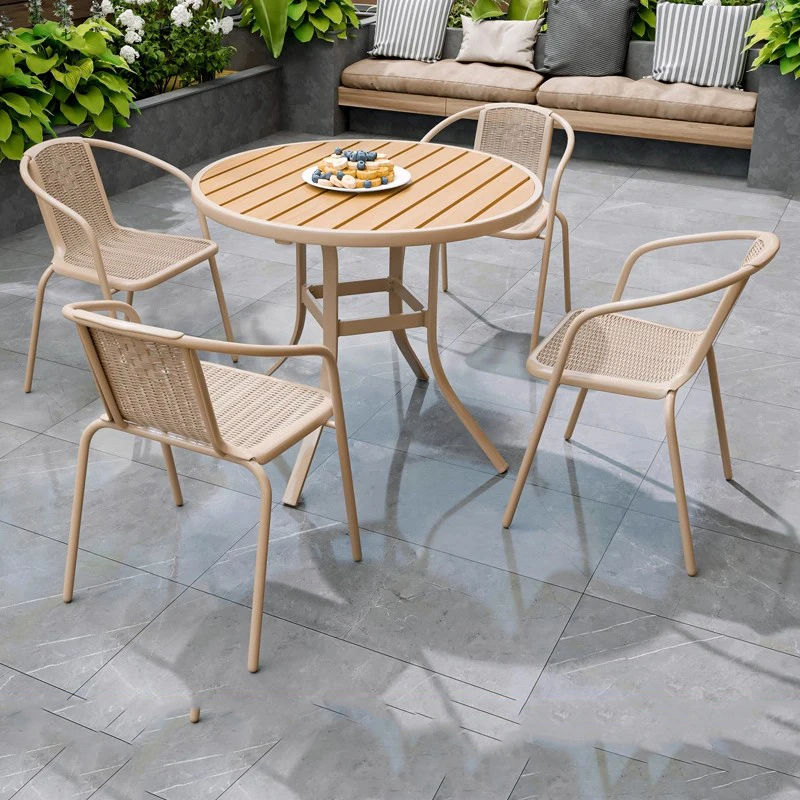 High Bistro Garden Furniture Sets Mobile Coffee Restaurant Outdoor Study Modern Garden Furniture Sets Luxury Mesa Home Furniture
