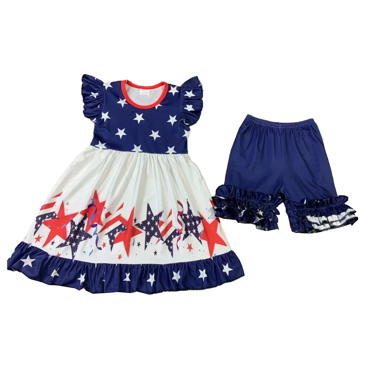 boutique baby girl clothes Independence Day Outfits baby girl clothes summer fashion children clothing wholesale