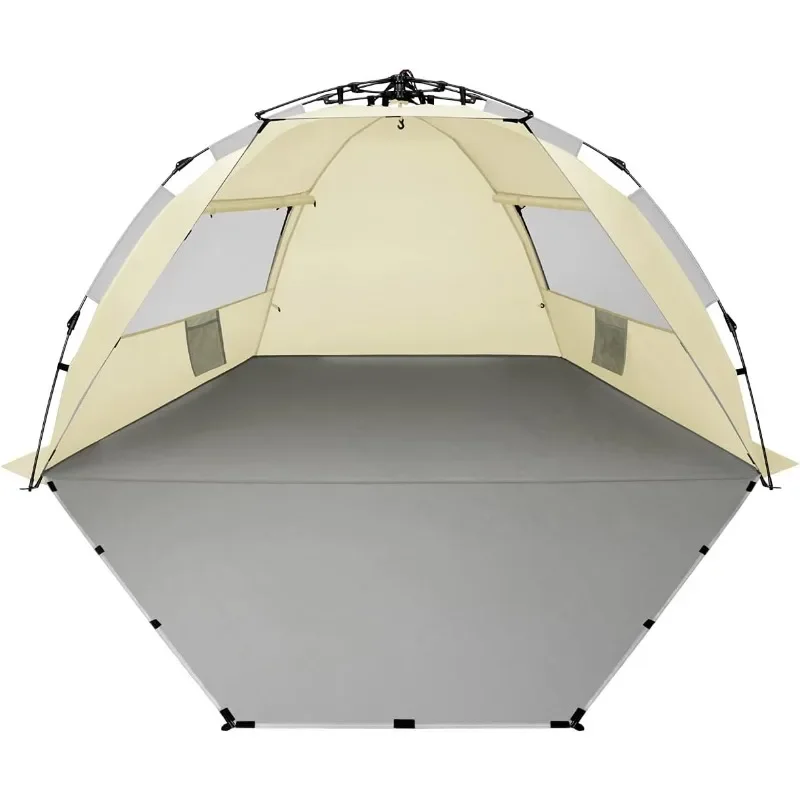 

Beach Tent Sun Shelter - Portable Sun Shade Instant Tent for Beach Anti UV for Fishing Hiking Camping Waterproof Windproof