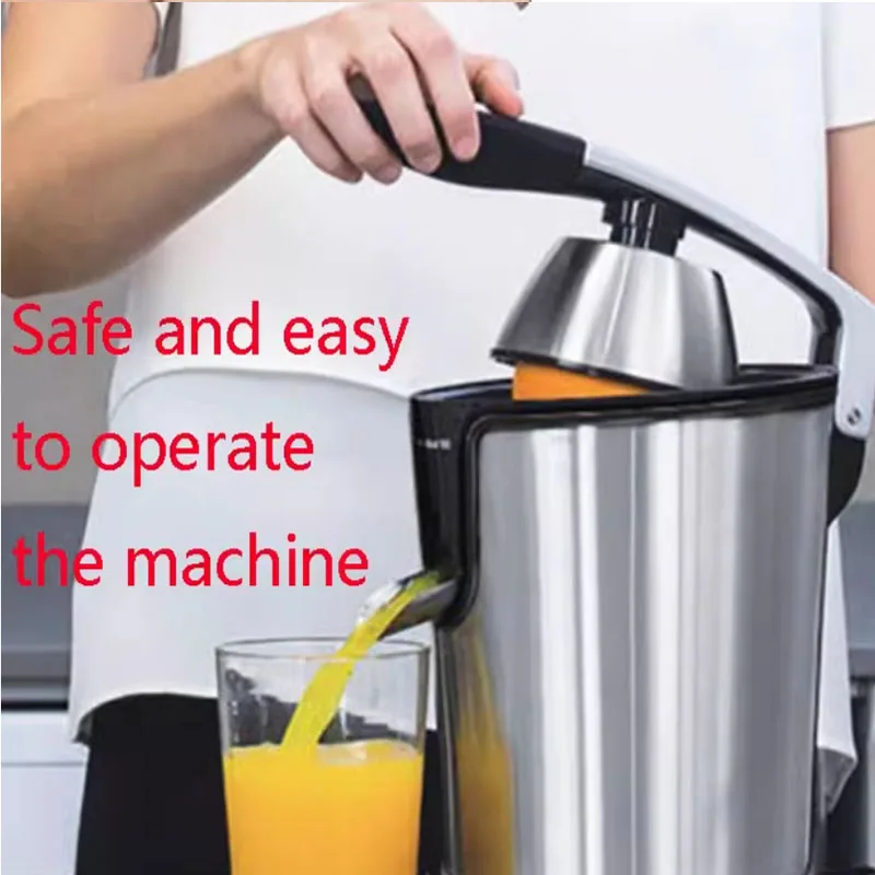 VEVOR Electric Citrus Juicer Orange Juice Squeezer with Two Size Juicing Cones 300W Stainless Steel Orange Juice Maker