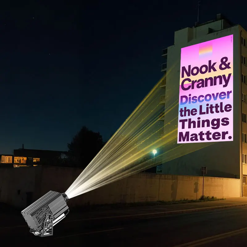 

Настенный логотип, проектор гобо, уличный водонепроницаемый IP67, 200 Вт/300 Вт/600 Вт, мощная проекционная лампа, индивидуальные светодиодные рекламные светильники