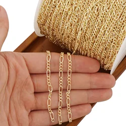 6 Feet 3.5mm 14k Gold Filled Figaro Chain Hiphop Figaro 3+1 Chain Unfinished for Custom Bracelet&Necklace Creation Free Shipping