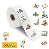 500PCS Cartoon Transportation Vehicles Roll Stickers Gifts Labels DIY Art Picture Phone Landscape Stationery Wall Painting