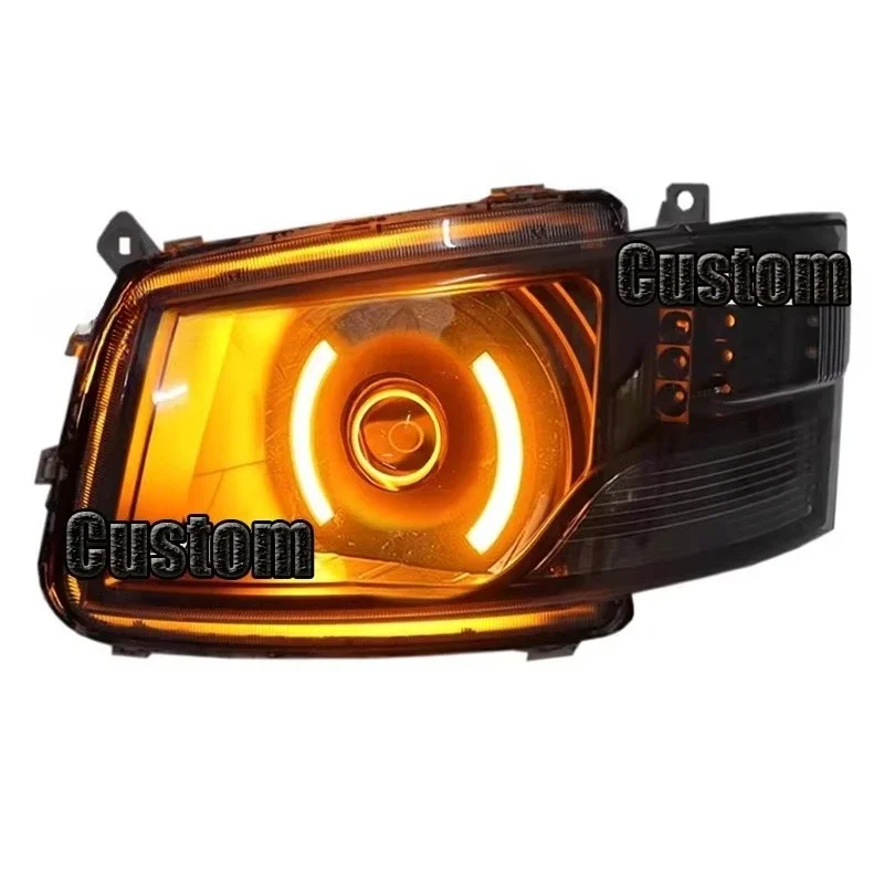 For Foton G7 G9 LED Headlight Pickup Truck Tunland Front Lamp Custom RGB Halo Projector Turbine Shroud 14-22 Year