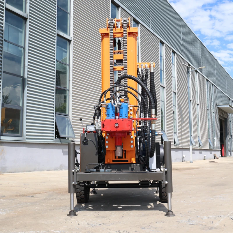 Hydraulic Crawler 200M Deep Water Well Rig Extendable Boom Fast Anchor Positioning Strong Recovery Water Well Drilling Rig