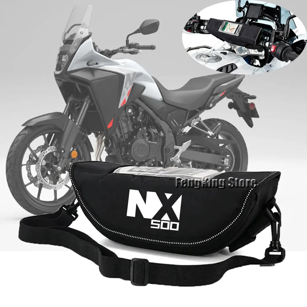 For Honda NX500 NX 500 2024 2025 Motorcycle Handlebar Bag Waterproof Handlebar Travel Navigation Bag Motorcycle Tool Bag
