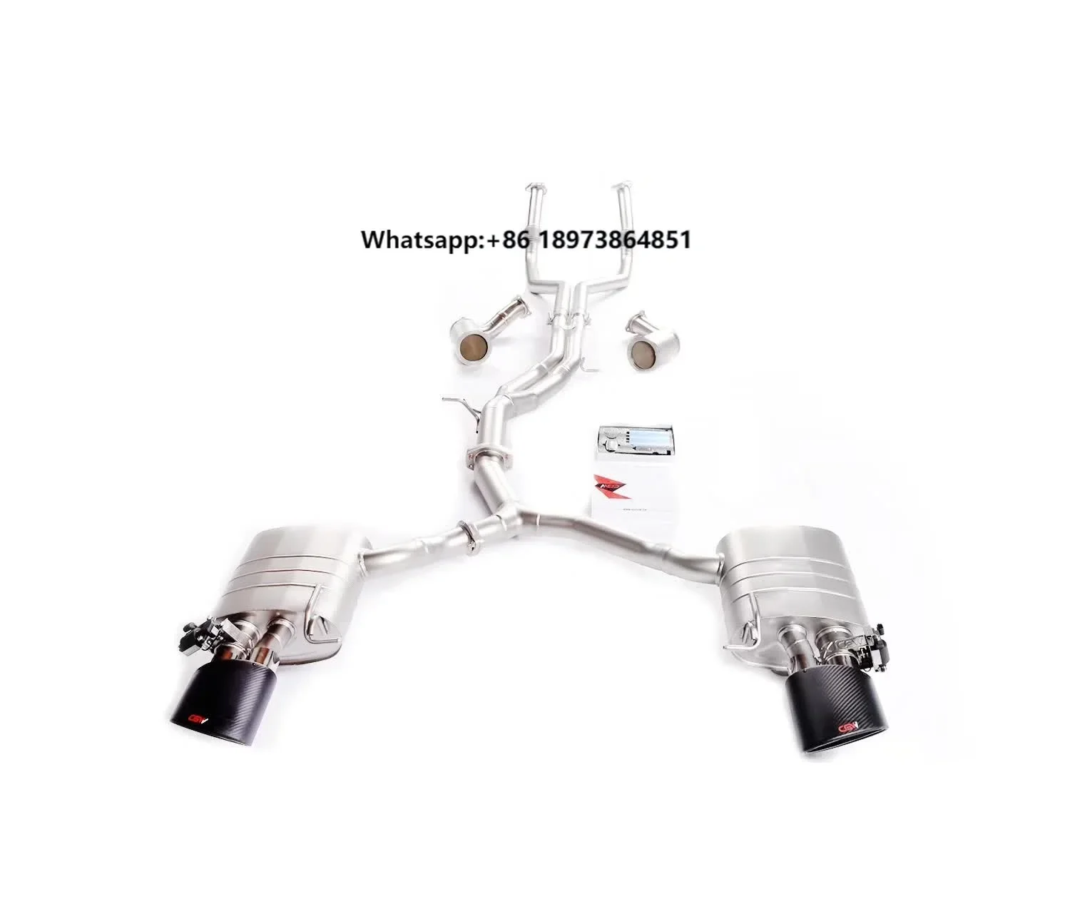 

China Manufacturer Car Parts SUS304 Muffler and Front Pipe Valve Sound Exhaust System for RS5 B8 4.2 2011-2016