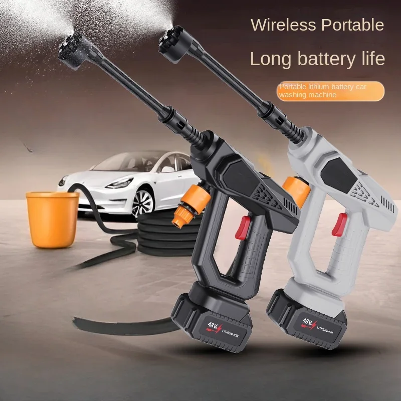 Portable High Pressure Water Gun Garden Watering Glue Cleaning Vehicle Lithium Battery Car Washing Machine