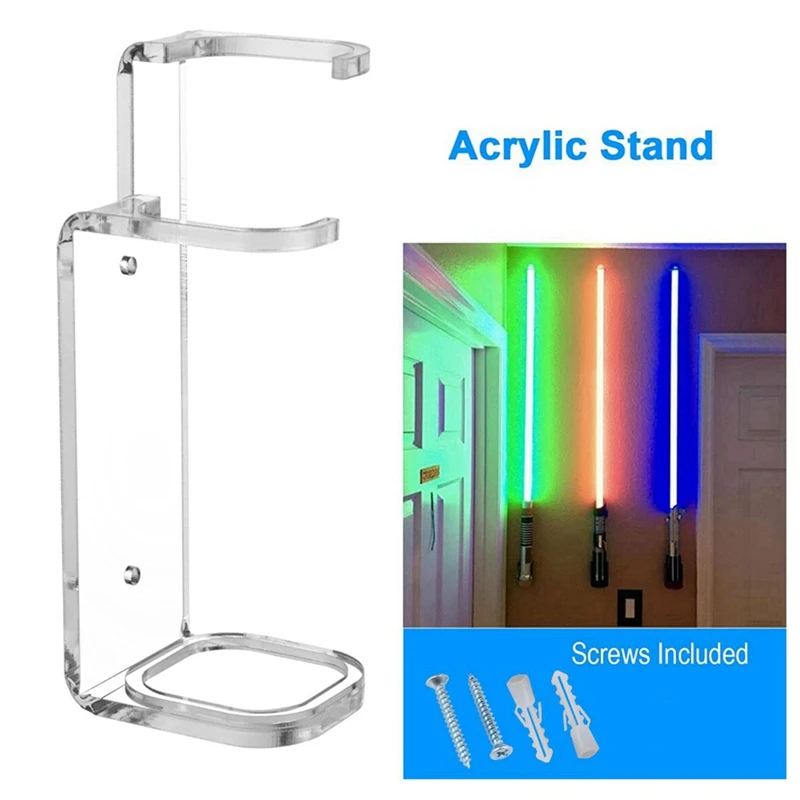 NEW-5X Lightsaber Wall Mount Stand Light Saber Display Rack Wall Holder-Included Screws Hardwares For Most Lightsabers A