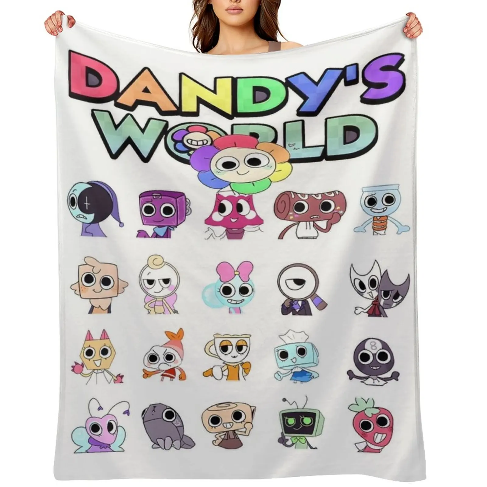 

Funny All Character Of Game Throw Blanket wednesday funny gift Designers Vintage Blankets