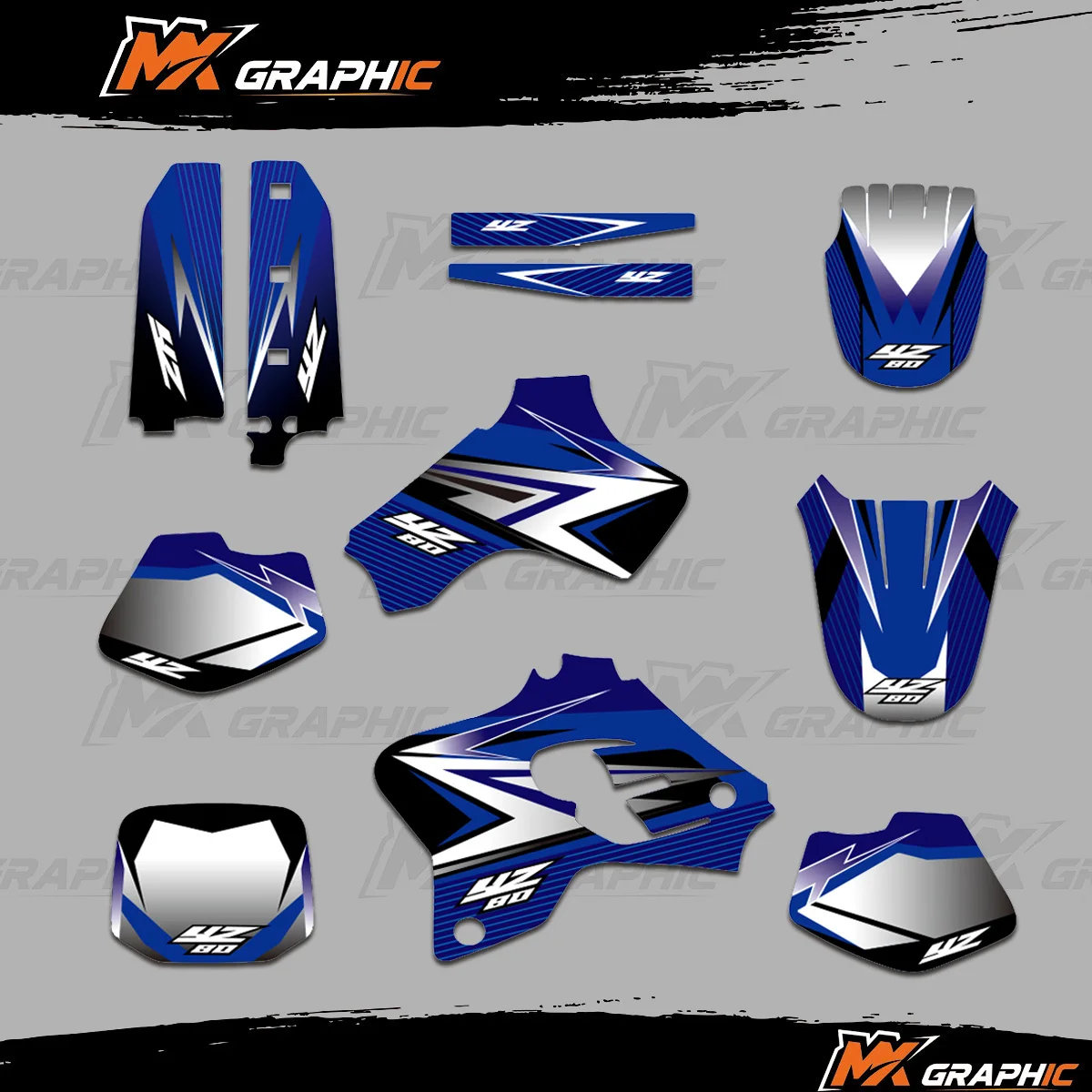 

Graphics Kit For Yamaha YZ80 1993-2001 Motorcycle Decals Stickers