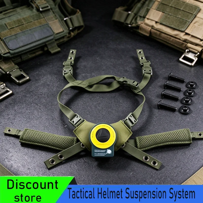 Wendy Helmet Suspension System,Team Wendy Helmet Hanging Suspension System Chin Strap for Team,Tactical Airsoft Paintball Helmet