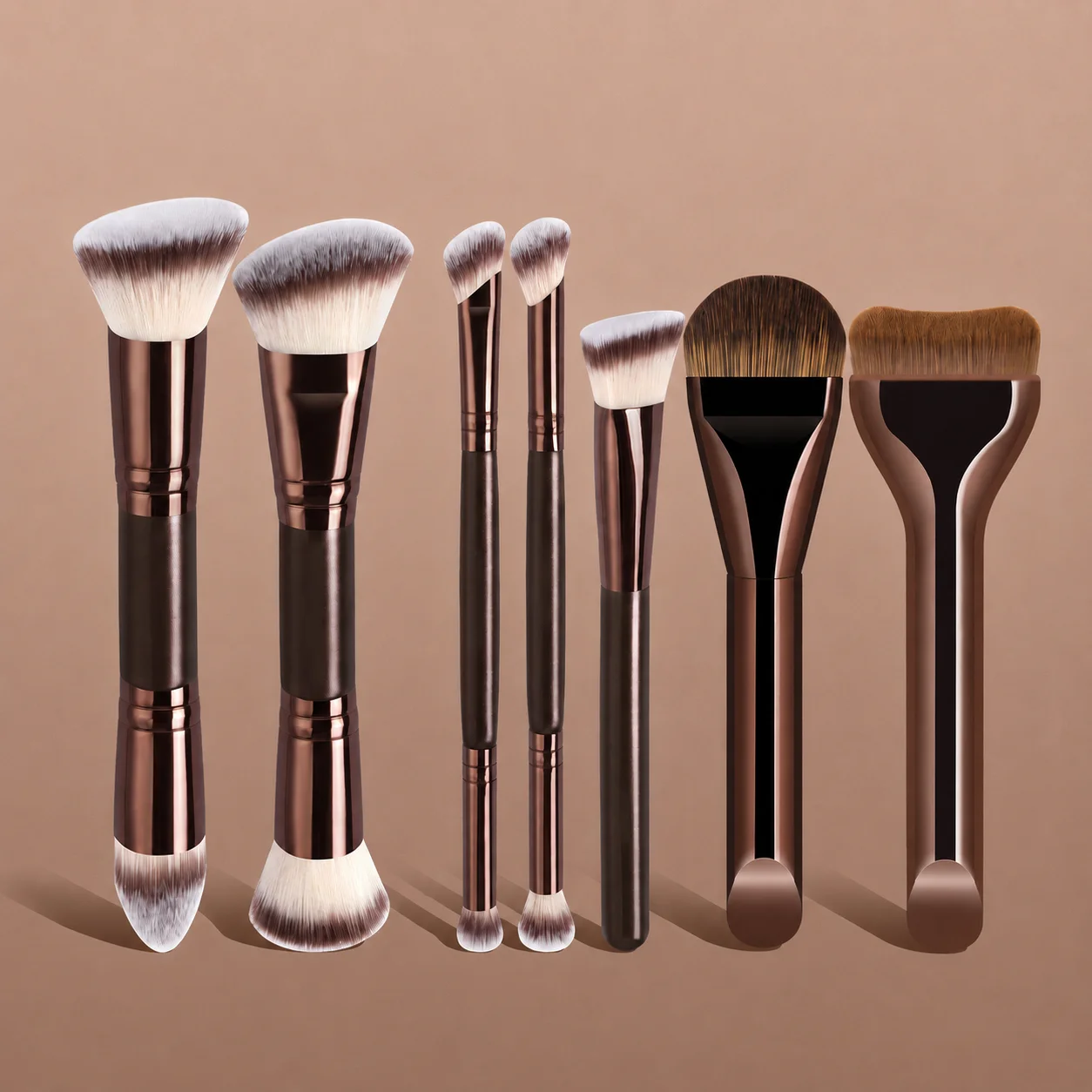 6/7/11PCS Professional Makeup Brush Set, Foundation Concealer Powder Eyeshadow Blush Kabuki Blending Brushes