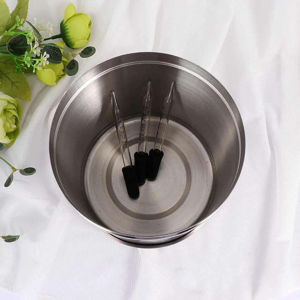 

2 pcs Stainless Steel Cotton Ball Holder Storage Jar For Beauty Salon Clinic Laboratory Lightweight Durable Container Box