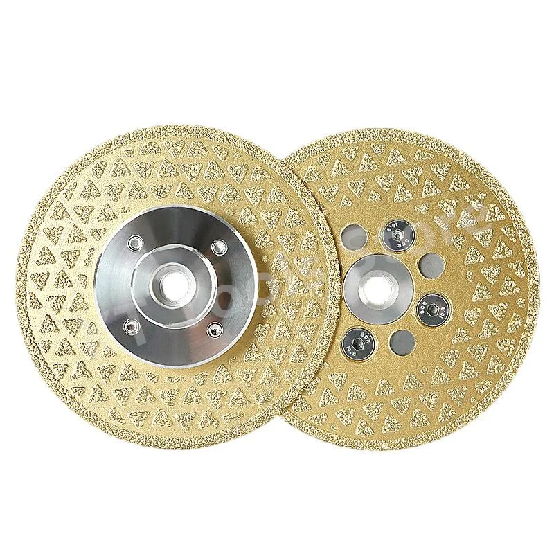 Ф100*M10 Diamond Grinding Wheel Electroplated Double-Sided Saw Blade Cutting Disc for Porcelain Tile Marble Quartz Renovation