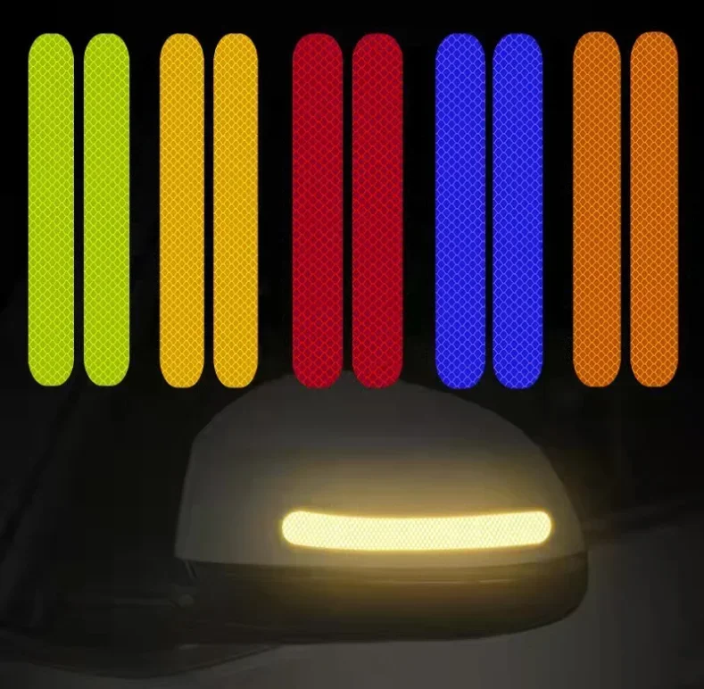 Car Rearview Mirror Reflective Stickers Warning Tape For Citroen C4 Cactus C3 Picasso C5 Aircross DS7 DS4 C-Elysee