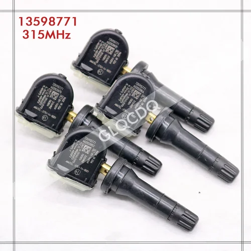 4 piezas 13598771   Sensor TPMS para Chevrolet Cheyenne Traverse Equinox Express Uplander Buick LaCrosse Allure Enclave GMC Savana
