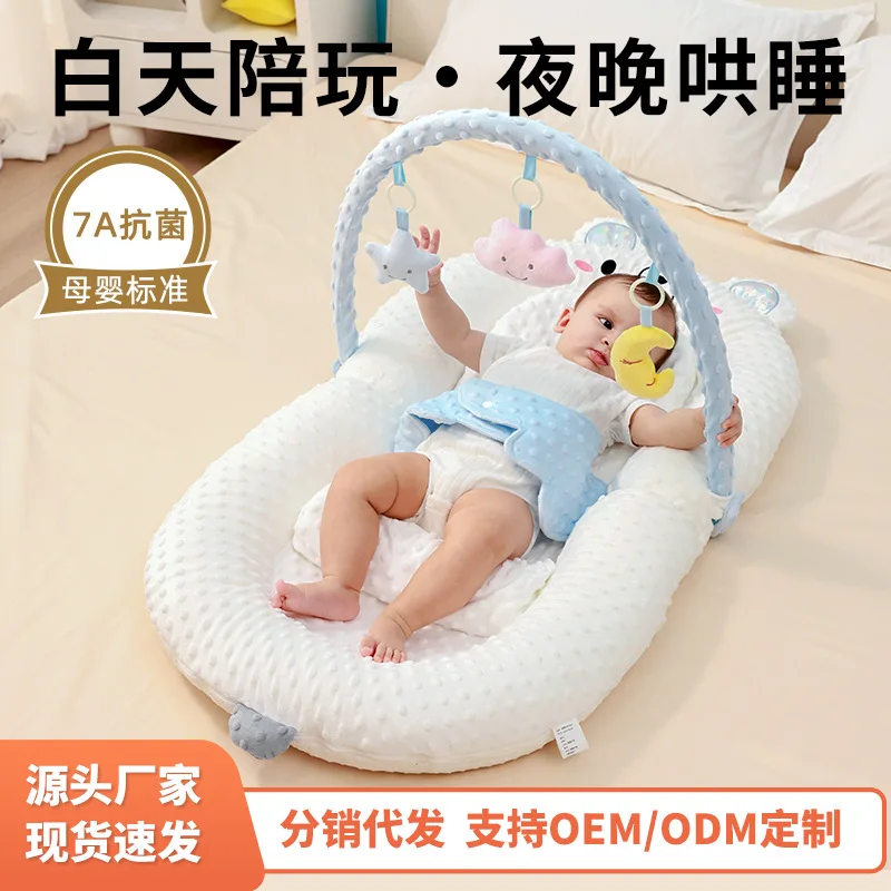 Ensemble de berceau pour bébé, lit biomimétique pour nouveau-né, berceau mobile Anti-pression, Portable dans le lit pour bébés