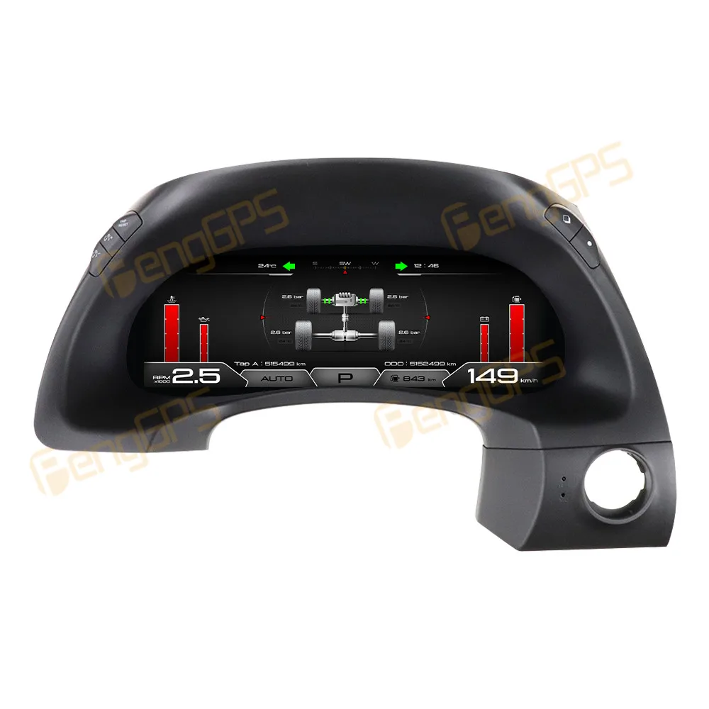 12.3 Inch Digital Cluster Odometer Screen For Nissan Y62 2010-2021 Virtual Cockpit Speed Meter Car Dashboard LCD Instrument