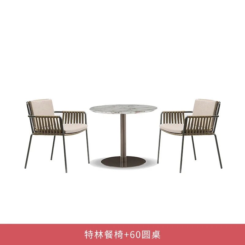 Customized outdoor tables and chairs Courtyard B & B rattan tables and chairs Outdoor balcony rattan chair combination Garden ou
