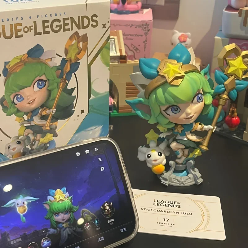 In Stock Genuine League Of Legends Official Genuine Star Guardian Lulu Collection Model Anime Peripherals Gifts Toys