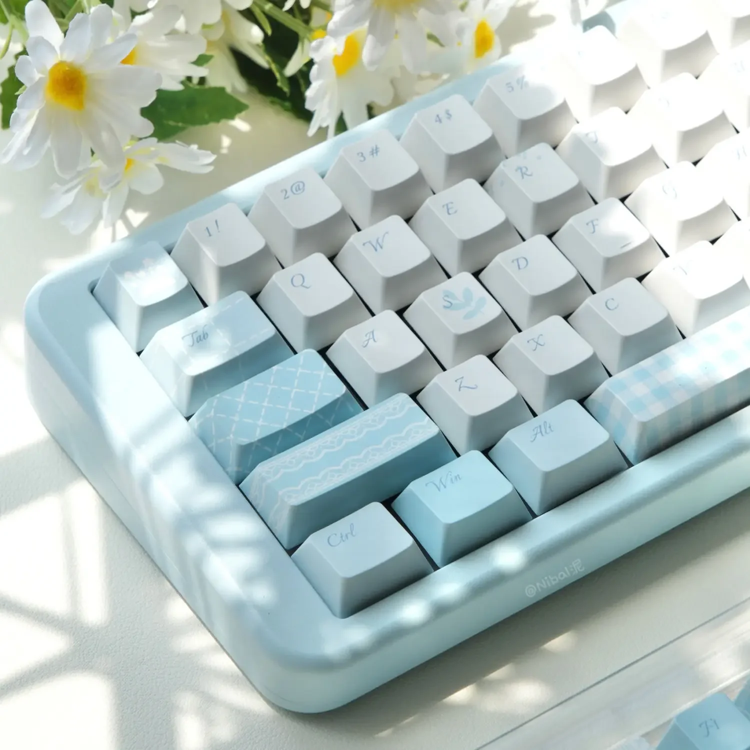 

Keycap SO & Original Height PBT Material Sublimation Simple Elegant Fresh Cross Keycap