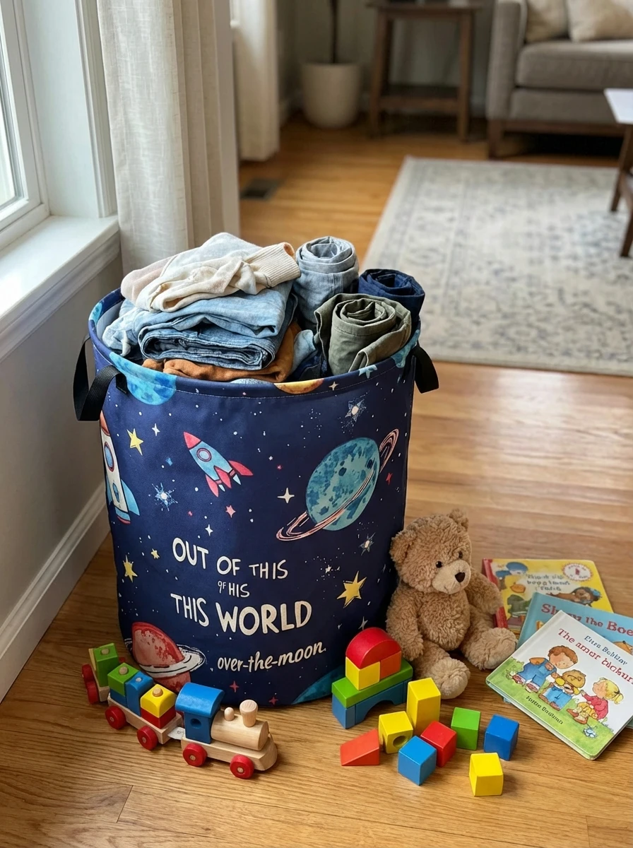 Авиационная корзина для белья, – обзор и цена Baby Clothes Organiser
