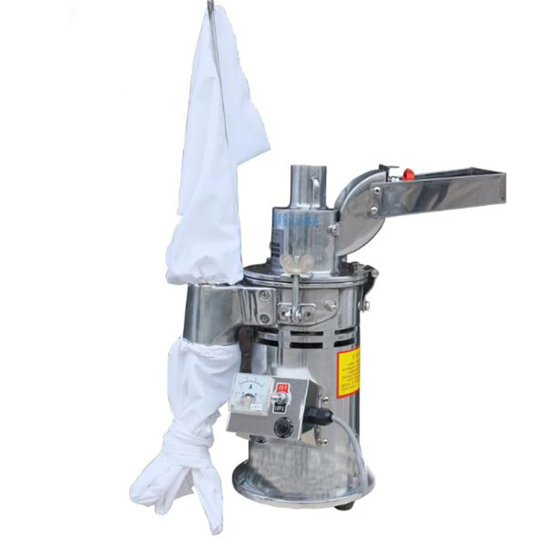 20000RPM Automatic Continuous  Herb Grinder Hammer Mill Pulverizer Dry Herb Grinding Machine