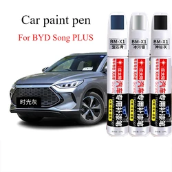 For BYD Song PLUS paint pen Time gray original car paint Auto supplies Snow white special scratch repair artifact