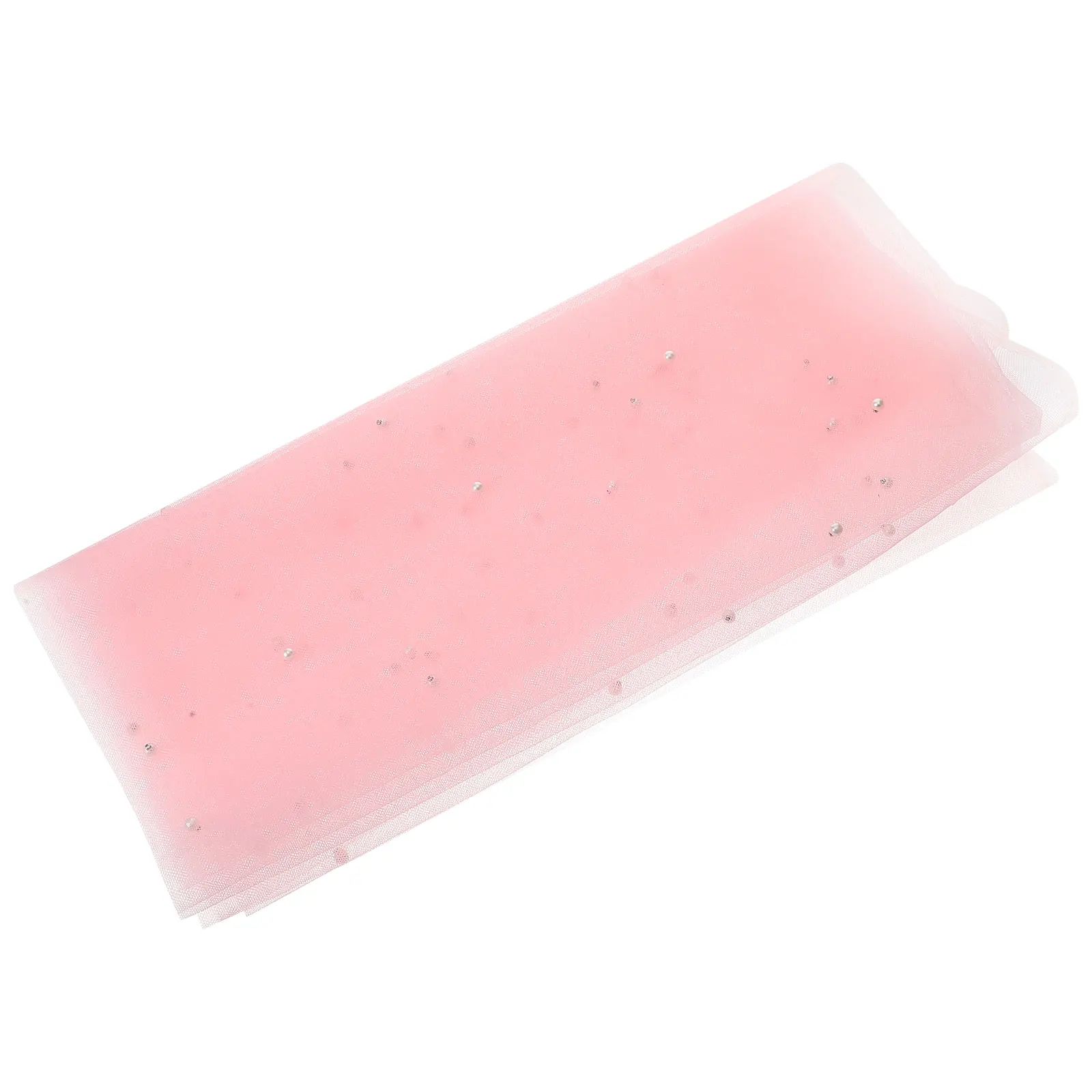 

Pearl Mesh Table Runner Rectangle Tablecloth Pink Decorative Dining Wedding Party Banquet Background nament Foldable