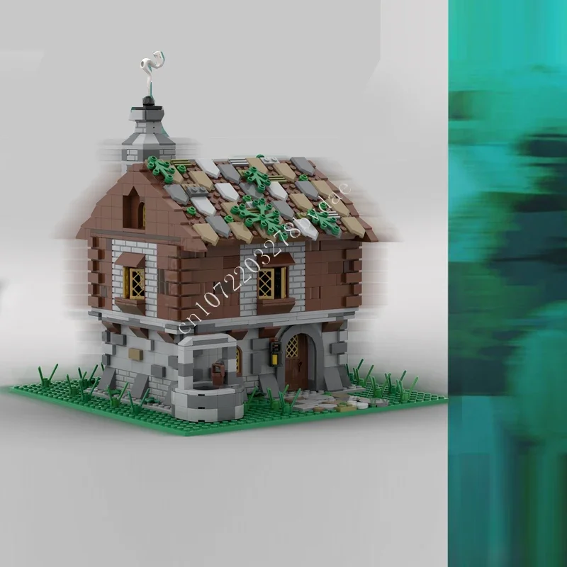 Small Medieval Village MOC Creative street view Model Custom Puzzle Architecture Education Technology DIIY Model kids Toy Gift