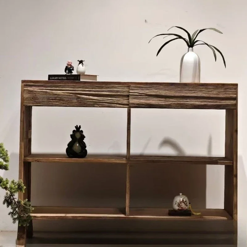 Old elm side cabinet, log storage side cabinet, log side cabinet against the wall A minimum of two items for approval