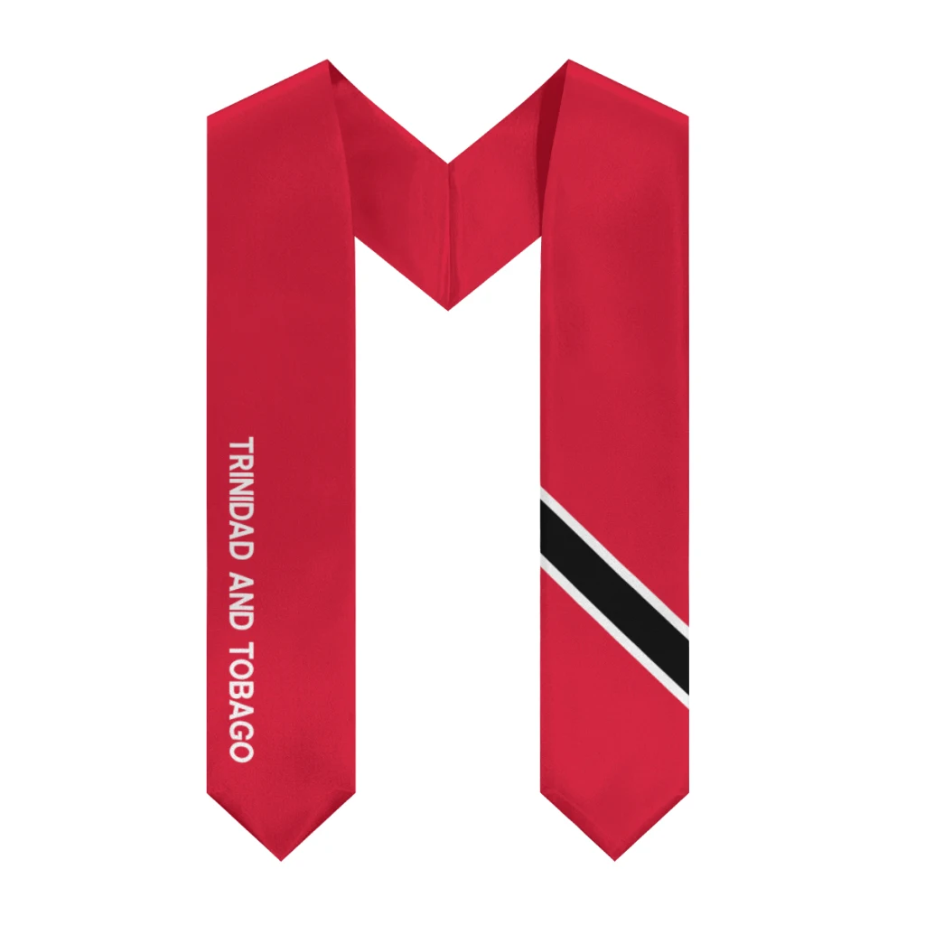 

More design Graduation shawl Trinidad and Tobago Flag & United States Flag Stole Sash Honor Study Aboard International Students